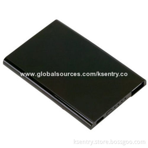 Mini ultra-thin (5mm) card external portable power bank, same size as credit card